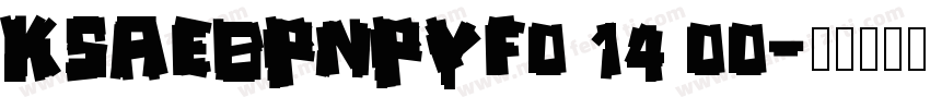 KSAEBPNPYF0 14 00字体转换
